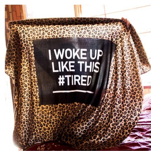 Other - NWT Animal print fleece blanket.